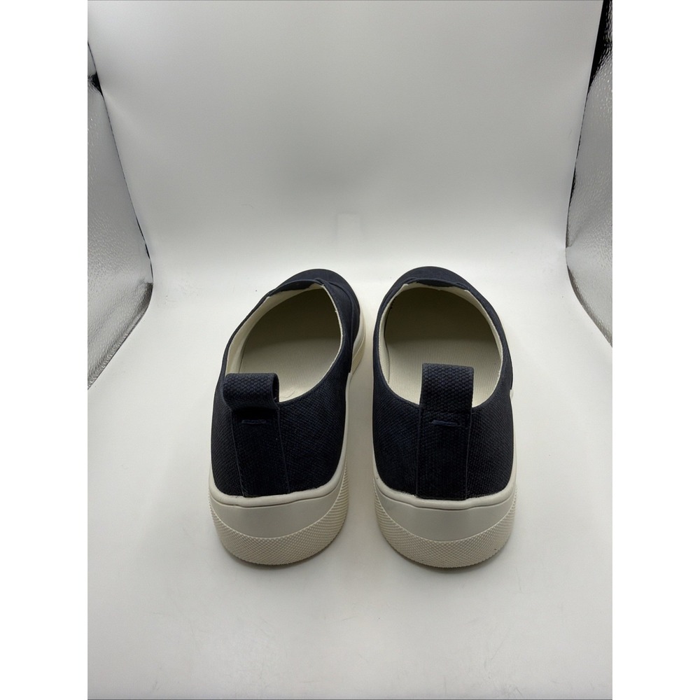 Kensie Girl Navy Canvas Slip-On Espadrille Sneakers with Cream Sole - Picture 5 of 10